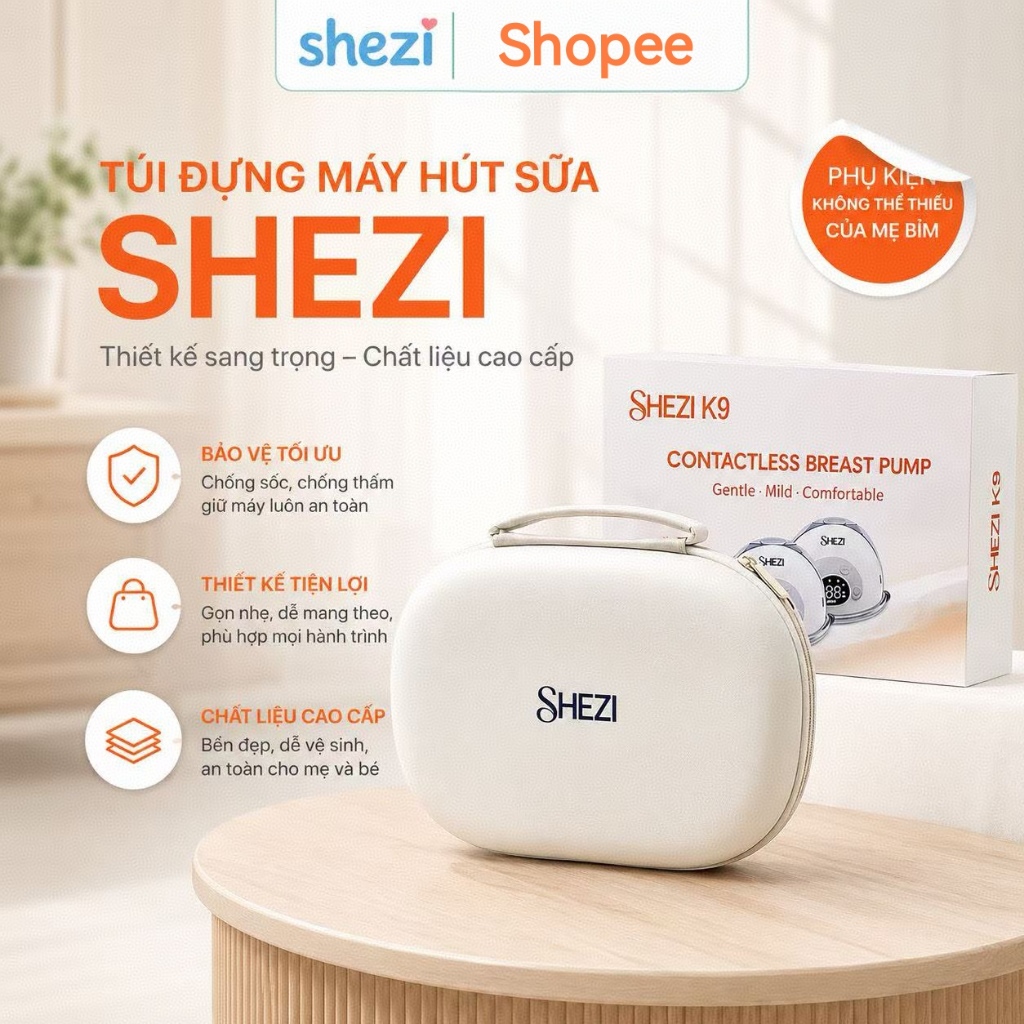 Hộp đựng máy hút sữa SHEZI (Hộp đựng máy hút sữa đôi)