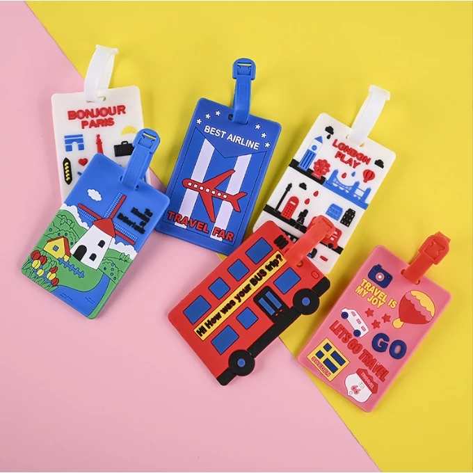 Thẻ Hành Lý Silicon Name Tag Treo Vali Balo – Bảng Tên Chống Thất Lạc, Ghi Thông Tin, Phụ Kiện Du Lịch Siêu Cute THLTT01