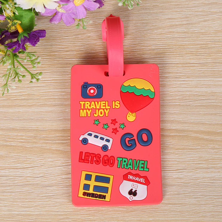 Thẻ Hành Lý Silicon Name Tag Treo Vali Balo – Bảng Tên Chống Thất Lạc, Ghi Thông Tin, Phụ Kiện Du Lịch Siêu Cute THLTT01