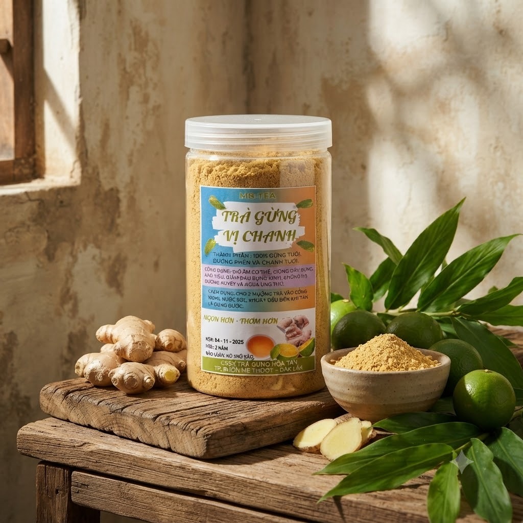 Trà Gừng Nguyên Chất 500gr, Trà Gừng Các Vị, Hỗ Trợ Tiêu Hoá, Chống Oxy Hoá Và Kiểm Soát Cân Nặng