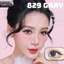 Lens mắt 829 Gray màu xám nâu filter, viền đen tự nhiên, size vừa - thương hiệu LUNA EYES