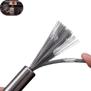 Chổi cọ xong nồi nhà bếp NHẬT BẢN bằng thép trắng không gỉ hàng nhập bãi Japan chưa sssuwr dụng