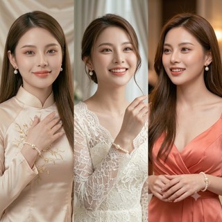 [ DAISYN ] N876 Vòng tay ngọc trai nhân tạo xinh xắn cho nữ hạt 5li 12li