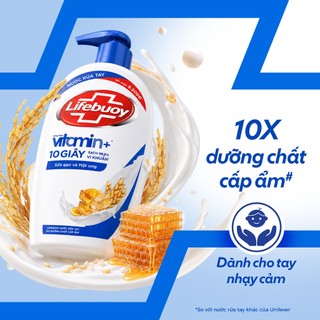 [LIVE] Combo 4 chai Nước rửa tay Lifebuoy bảo vệ khỏi 99,9% vi khuẩn 450g/chai