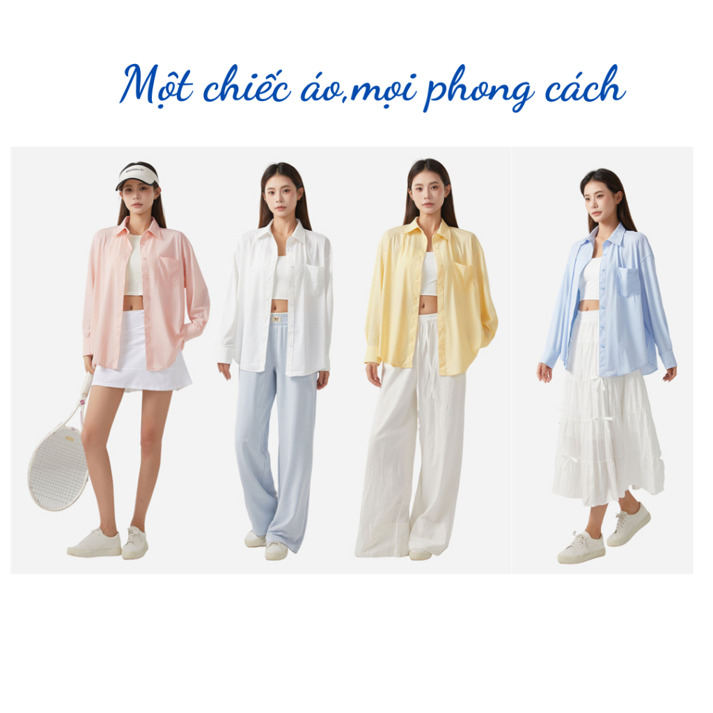 Áo Sơ Mi Chống Nắng Enade UPF200+,Công Nghệ Cool Wel-Mát Lạnh Tức Thì,Chống Nhăn Bền Bỉ | BigBuy360 - bigbuy360.vn