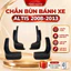 Bộ 4 chắn bùn Toyota Altis 2008 - 2013 chuẩn theo xe, nhựa dẻo, dễ lắp đặt, tặng kèm ốc
