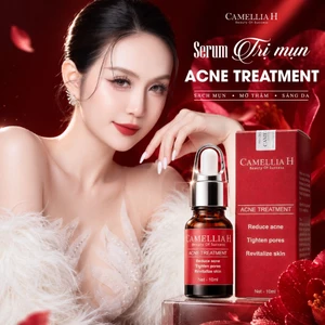 Serum giảm mụn Camellia H hỗ trợ giảm mụn dưỡng da mềm mịn