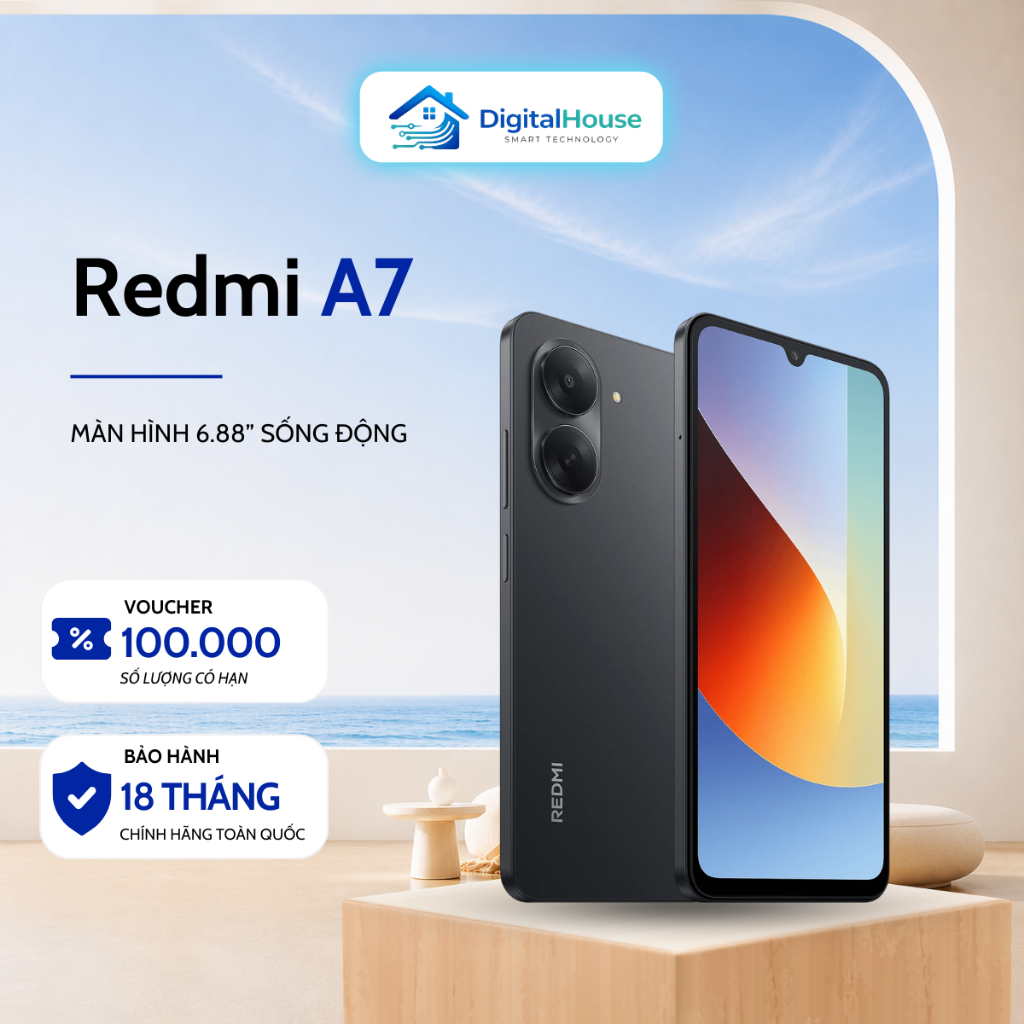 Điện thoại Xiaomi Redmi A7 3/64GB có tiếng Việt - Bản Quốc Tế - Bảo Hành 18 Tháng