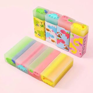 LEAFBOOK Tẩy Hình Khủng Long Dễ Thương Loại Dày – Gôm Tẩy Học Sinh Tẩy Siêu Sạch, Ít Vụn, Không Lem Giấy