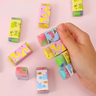 LEAFBOOK Tẩy Hình Khủng Long Dễ Thương Loại Dày – Gôm Tẩy Học Sinh Tẩy Siêu Sạch, Ít Vụn, Không Lem Giấy