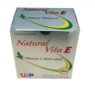Vitamin E Natural USP US Pharma USA Hộp 100 Viên