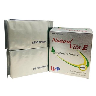 Vitamin E Natural USP US Pharma USA Hộp 100 Viên