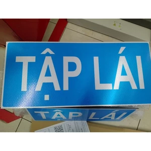 3M COMBO BIỂN TẬP LÁI PHẢN QUANG KÍCH THƯỚC MỚI TRƯỚC 35CM*15CM, SAU 45CM*20CM