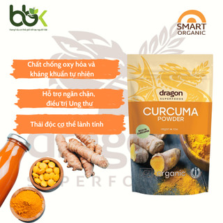 Bột nghệ nguyên chất hữu cơ Dragon Superfoods 150g - Curcuma Powder