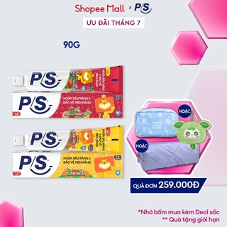 Kem đánh răng P/S 90g cho bé 2-6 tuổi , ngừa sâu răng và bảo vệ men răng