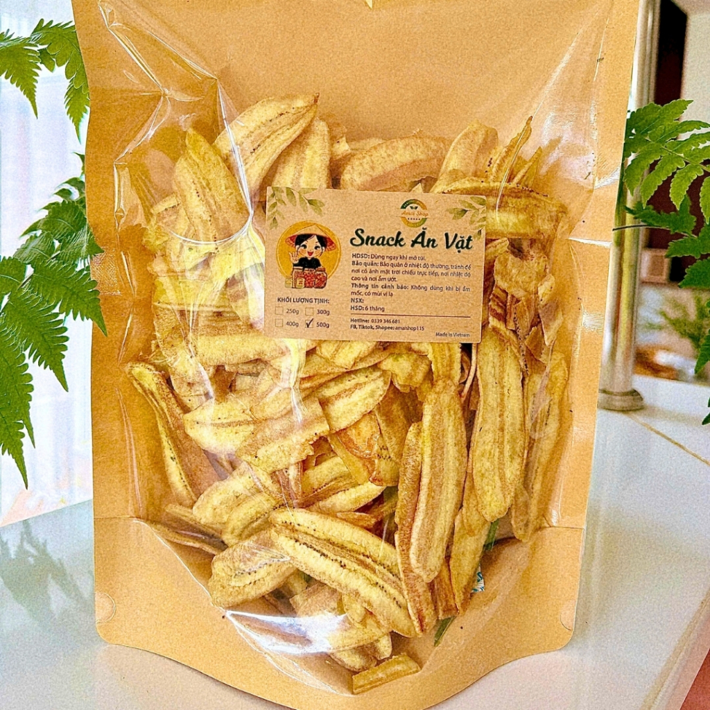 CHUỐI SẤY MẬT ONG LÁ DỨA AMAISHOP – GIÒN TAN ĐẬM VỊ, THƠM LỪNG HƯƠNG LÁ DỨA - ĐỒ ĂN VẶT TỐT SỨC KHOẺ