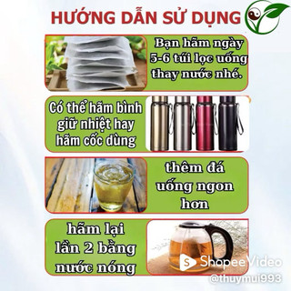 Trà Túi Lọc Rau Mương - dạ dày đại tràng, nhiễm khuẩn Hp đầy bụng khó tiêu