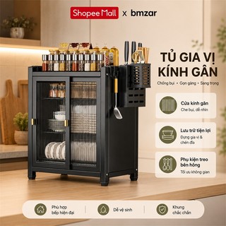 BMZAR Kệ Dựng Bát Dĩa Thép Chống Bụi Tủ Dựng Chén Bát Dĩa Có Khay Hứng Nước Tháo Lắp Thông Minh