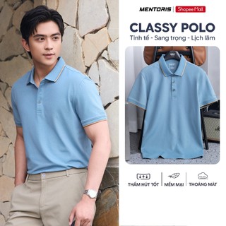 Áo Polo Nam MENTORIS Vải Cotton Cá Sấu, Form Regular Fit Tôn Dáng, Siêu Thoáng Khí, Bản Giới Hạn MPS