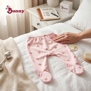 Quần liền tất thu đông Bunny chất thun cotton cho bé 3-9kg