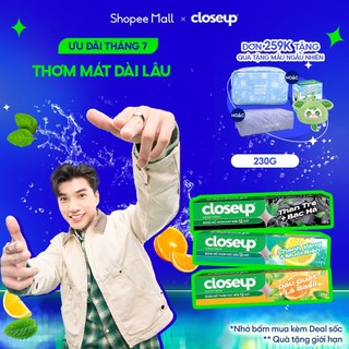 Kem Đánh Răng Closeup Trắng Răng Thơm Mát thành phần Thiên Nhiên 230G