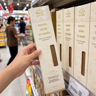 Nhang Trầm Hương Sạch Cát Tiên 100% Tự Nhiên Ít Khói Không Cay Mắt Hương Thơm Dùng Thờ Cúng Thiền