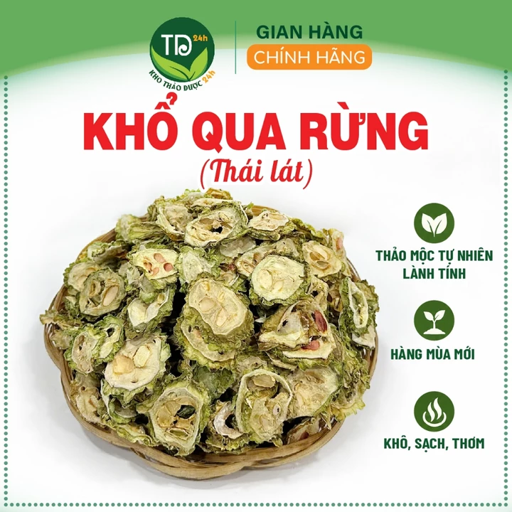 Khổ qua rừng sấy khô (mướp đắng rừng sấy khô), 500gr, hàng mùa vụ mới, khô, sạch, thơm, thanh lọc cơ thể
