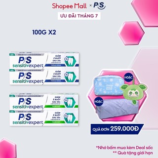 Bộ 2 Kem đánh răng P/S Chuyên gia Giảm ê buốt với tác động từ khoáng 100g