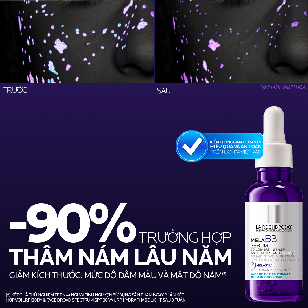 Dưỡng chất giảm thâm nám và dưỡng sáng toàn diện La Roche-Posay Mela B3 serum 30ml | BigBuy360 - bigbuy360.vn