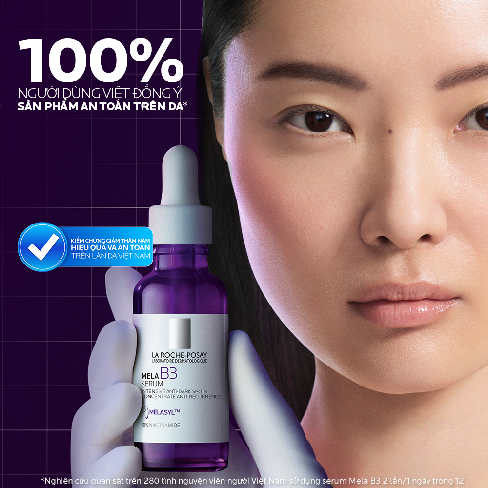 Dưỡng chất giảm thâm nám và dưỡng sáng toàn diện La Roche-Posay Mela B3 serum 30ml | BigBuy360 - bigbuy360.vn