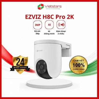 Camera EZVIZ CS-H8C Pro 3MP 2K, Full Color, đàm thoại 2 chiều, quay quét, AI