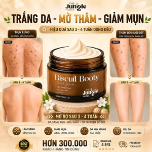Kem mờ thâm sần, giảm mụn vùng mông, nách, bẹn, vết muỗi đốt, giúp da mềm mịn Biscuit Booty - The Jungle Herb