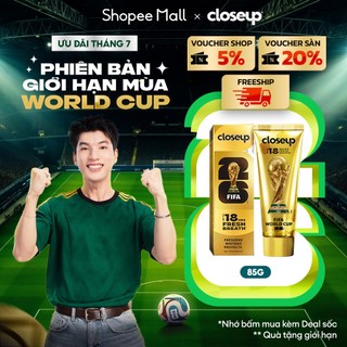 [MỚI] Kem đánh răng Closeup phiên bản giới hạn FIFA World Cup 2026 85g - Thơm mát dát vàng mọi đường bóng