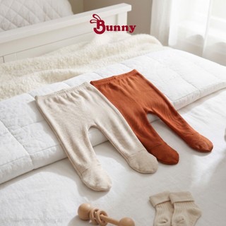 Quần liền tất thu đông Bunny chất thun cotton cho bé 3-9kg