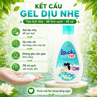 Gel tắm gội em bé Revolu Baby làm sạch da, làm dịu các vết hăm, mẩn ngứa, dưỡng ẩm da bé