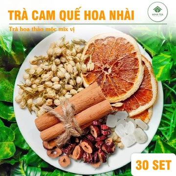 30 set trà cam quế hoa nhài táo đỏ, trà thảo mộc giúp giữ ấm cơ thể, đẹp da, tốt cho tiêu hóa