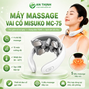 MÁY MASSAGE VAI CỔ MISUKO MC-75, Máy massage cổ chính hãng, massage cổ vai gáy