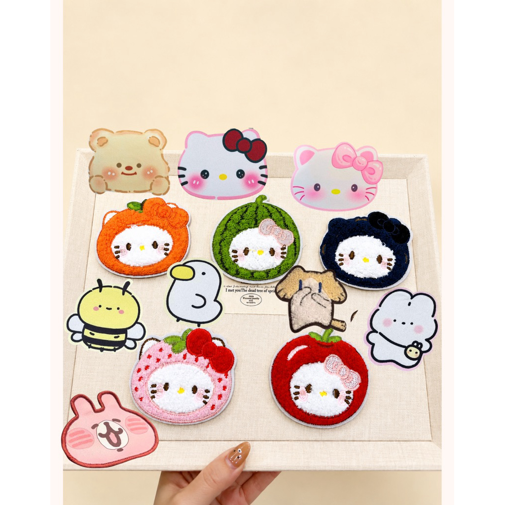 MIẾNG DÁN TÓC MÁI NHIỀU MẪU MỚI NHẤT KITTY/ THỎ HỒNG USAGI/ MÈO NHẢY TÓP TÓP DỄ THƯƠNG