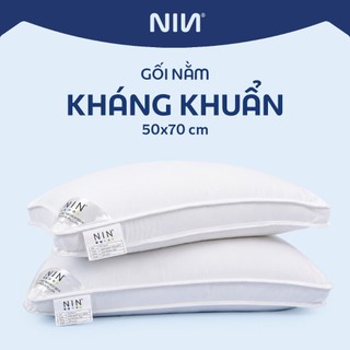 Ruột Gối Nằm Kháng Khuẩn NIN House Êm Ái | 50x70cm | Ruột Gối Siêu Mềm Mại, Hỗ Trợ Giảm Đau Cổ, Đau Vai Gáy