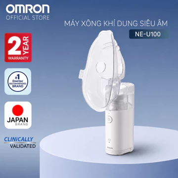 [Nhập Khẩu Nhật Bản] Máy Xông Khí Dung Siêu Âm Dạng Lưới Omron NE- U100 | Bảo Hành Chính Hãng 2 Năm