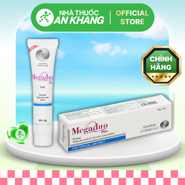Megaduo Gel Plus giảm mụn trứng cá, ngừa thâm 15g [Nhà Thuốc An Khang - Chính Hãng 100%]