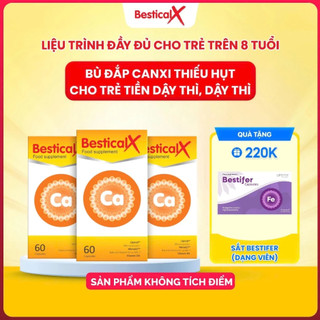 [Mua 3 tặng 1] Mua 3 Canxi BesticalX 60 viên, tặng 1 quà tùy chọn (không tích điểm) - FS