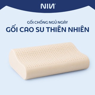 Gối Nằm Cho Người Ngủ Ngáy, Đau Vai Cổ Gáy NIN House | Chất Liệu Cao Su Thiên Nhiên, Cao Su Non