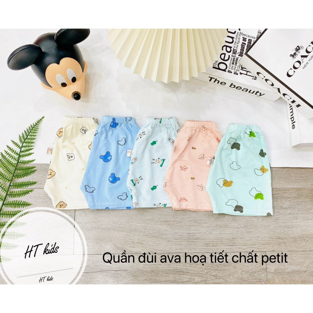 Quần chục đùi NHIỀU MÀU thun lạnh peptit cho bé 4-14kg
