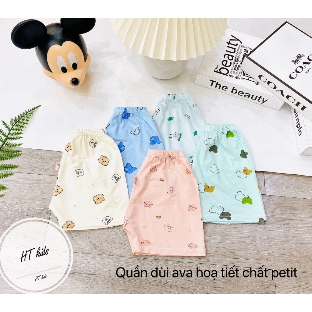 Quần chục đùi NHIỀU MÀU thun lạnh peptit cho bé 4-14kg