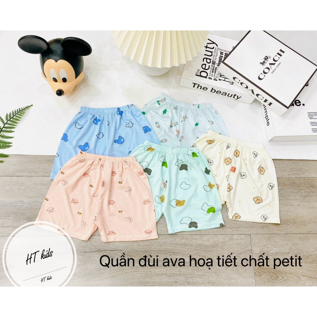 Quần chục đùi NHIỀU MÀU thun lạnh peptit cho bé 4-14kg