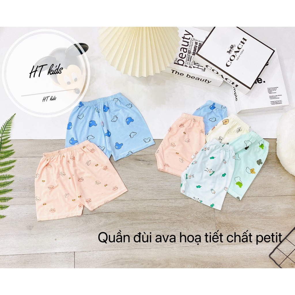 Quần chục đùi NHIỀU MÀU thun lạnh peptit cho bé 4-14kg