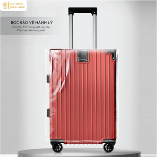 Bọc Vali Trong Suốt PVC Đủ Size 20 22 24 26 28 29 30 Inch – Áo Trùm Vali Bảo Vệ Hành Lý, Hạn Chế Trầy Xước, Dễ Vệ Sinh