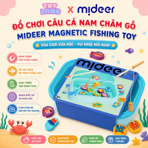 Đồ Chơi Câu Cá Nam Châm Gỗ Mideer Magnetic Fishing Toy – Phát Triển Tư Duy & Kỹ Năng Cho Bé