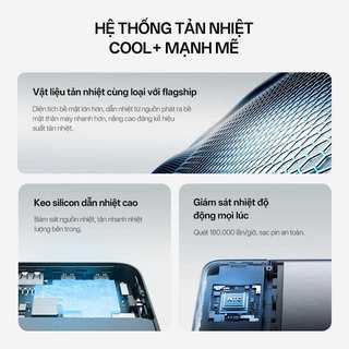 CUKTECH 15 AIR Sạc Di Động 2C1A | Công Suất 100W Max | Dung Lượng 15.000mAh | Bảo Hành 18 Tháng PB150S